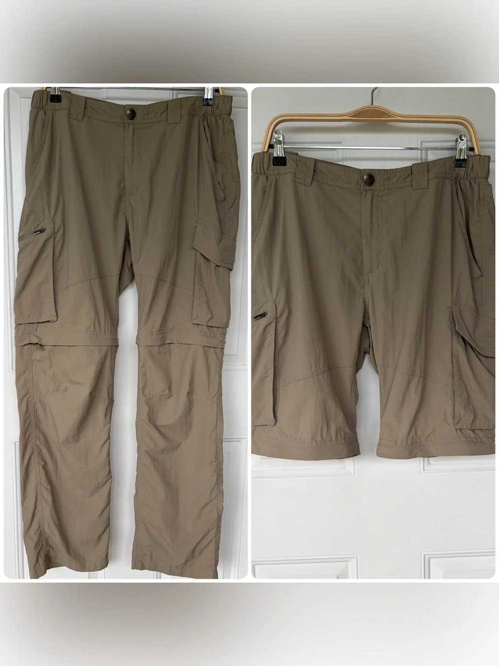 •Columbia• Men’s Omni Shade Convertible Zip-Off Pants - Size 34”x32”